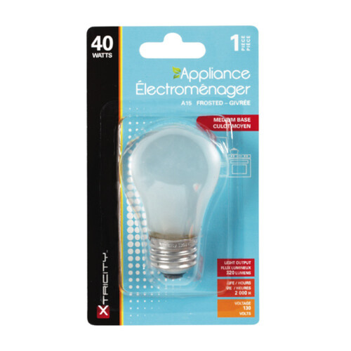 Xtricity Frosted 40 Watt Appliance Bulb