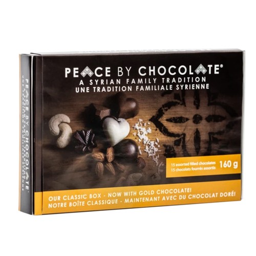 Peace By Chocolate Filled Chocolates Assorted Holiday Box 15 Piece 160