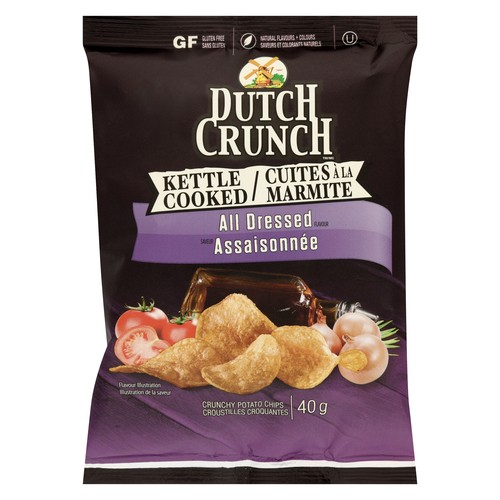 Old Dutch Crunch Crunchy Kettle Chips All Dressed 40 g