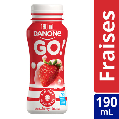 Danone Go! Drinkable Yogurt Strawberry 190 ml