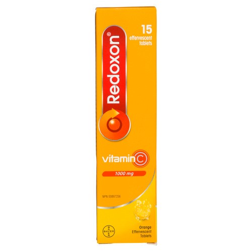 Redoxon Vitamin C 1000 mg Effervescent Tablets Orange 15 Count