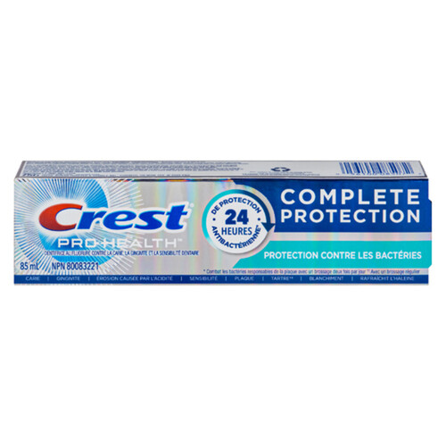 Crest Pro-Health Toothpaste Complete Protection Bacteria Shield 85 ml