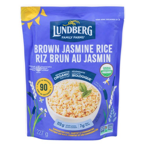 Lundberg Family Farms Organic Jasmine Rice Brown 227 g