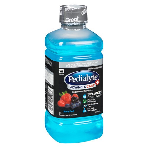 Pedialyte Advance Care Oral Rehydration Berry Frost 1 L
