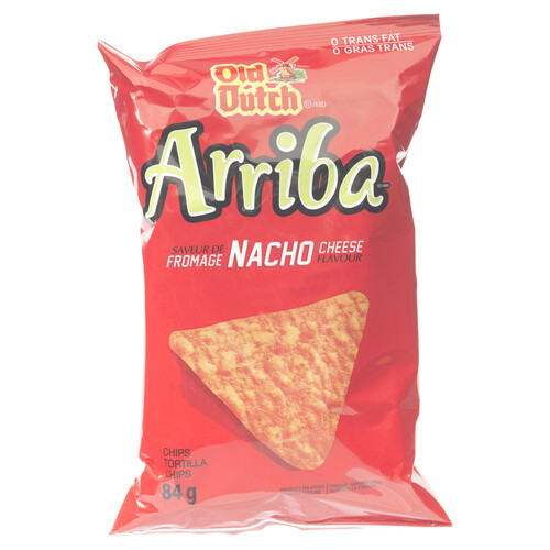 Old Dutch Arriba Tortilla Chips Nacho Cheese 84 g