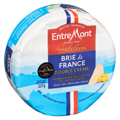 Entremont Sélection Soft Ripened Cheese Brie De France Double Cream 227 g
