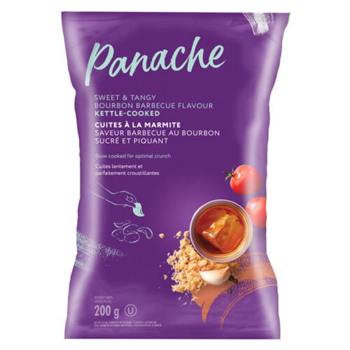 Panache Kettle-Cooked Potato Chips Sweet & Tangy Bourbon Barbecue 200 g