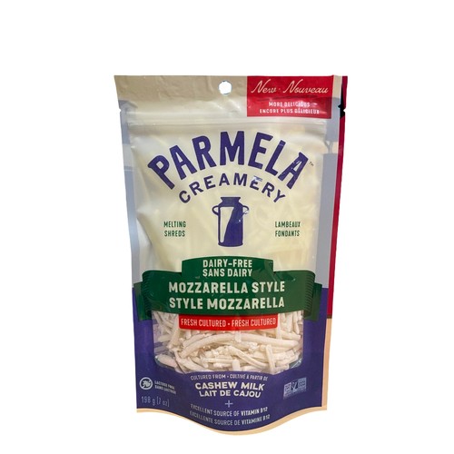 Parmela Creamery Dairy-Free Shredded Cheese Mozzarella Style 198 g