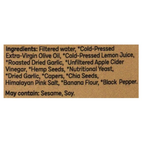 Bio Raw Plant Based Salad Dressing & Marinade Roasted Garlic 250 ml