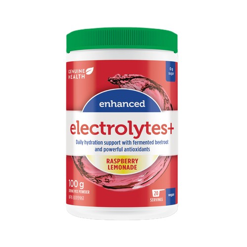 Genuine Health Enhanced Hydration Powder Raspberry Lemonade 100 g