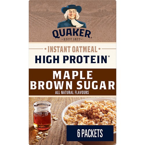 Quaker Instant Oatmeal High Protein Maple & Brown Sugar 228 g