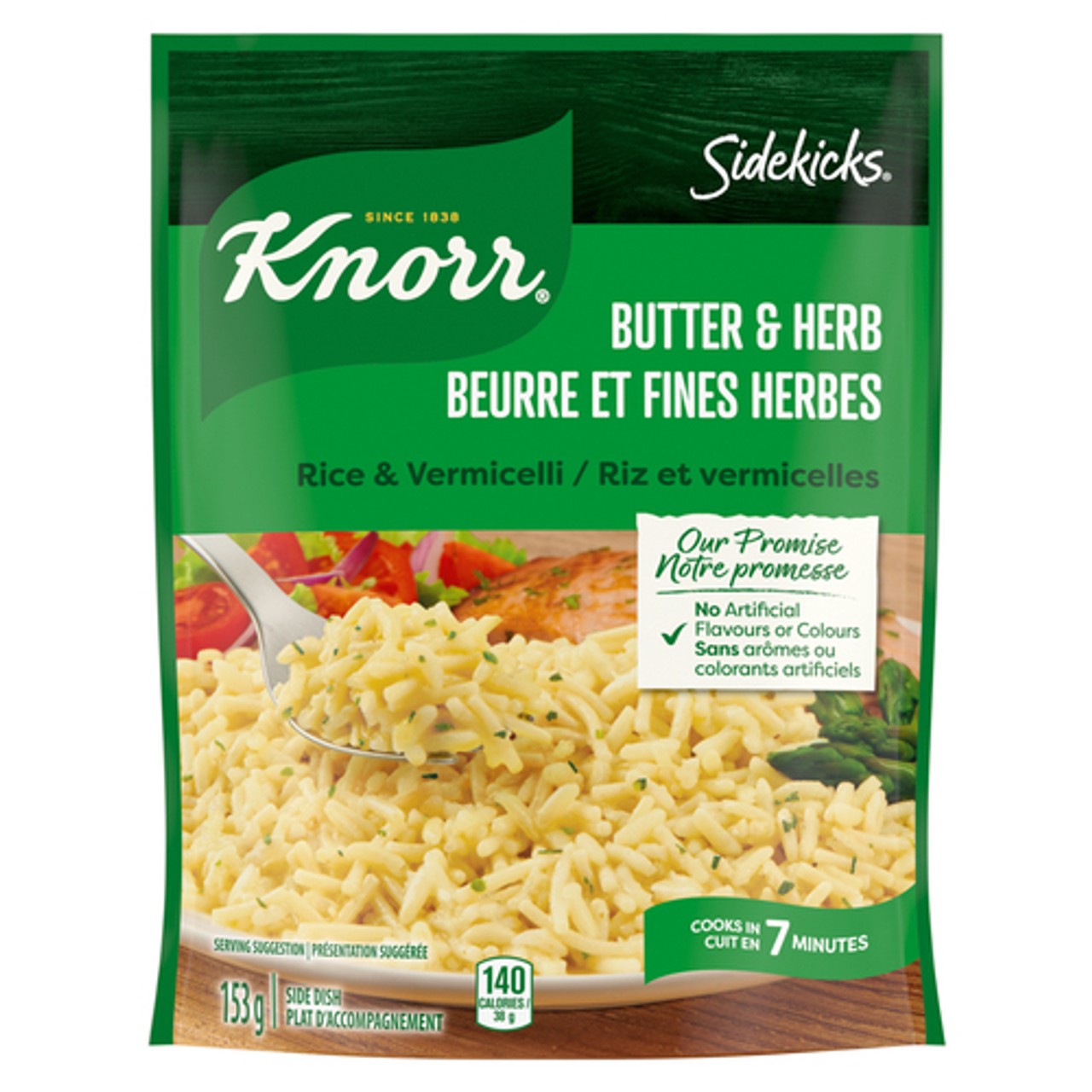 Sidekicks Rice Knorr Sidekicks Easy To Prepare Side Dish Rice & Vermicelli Butter ...