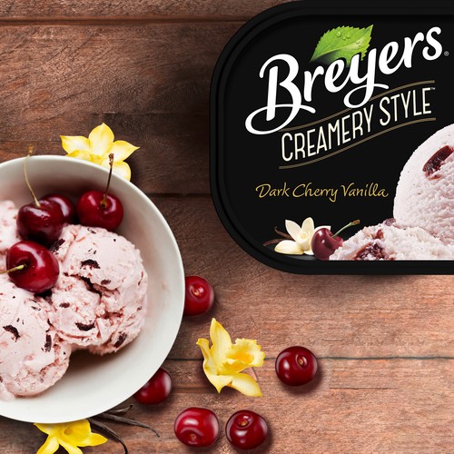 Breyers Gluten-Free Creamery Style Light Ice Cream Dark Cherry  1.66 L