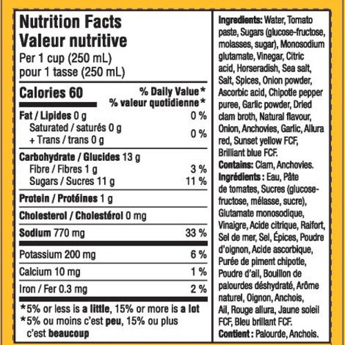 Mott's Clamato Cocktail The Works 1.89 L (bottle)