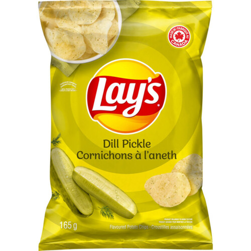 Lay's Potato Chips Dill Pickle Flavoured 165 g