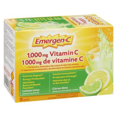 Emergen-C Vitamin C Lemon Lime 30 x 9.3 g