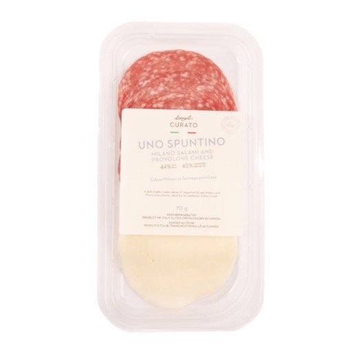 Longo's Curato Uno Sputino Milano Salami Provolone Cheese 70 g