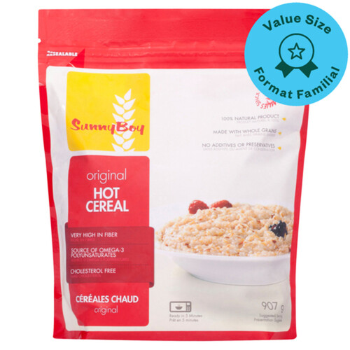 Sunny Boy Hot Cereal Original Value Size 907 g