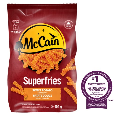 McCain Frozen Superfries Sweet Potato Crinkle Cut 454 g