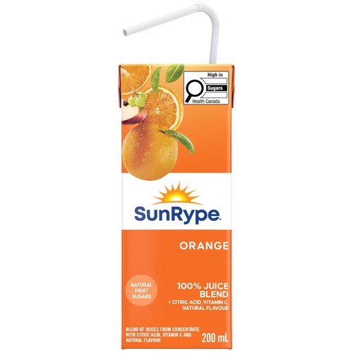 SunRype Pure Orange Juice Boxes 5 x 200 ml