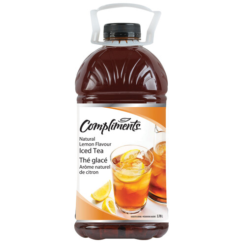 Compliments Iced Tea Natural Lemon Flavour 3.78 L (bottle)