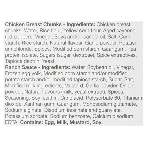 Pinty's Eatwell Frozen Chicken Flings Buffalo 790 g