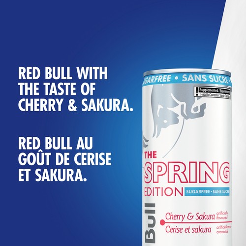 Red Bull Sugar-Free The Spring Edition Energy Drink Cherry & Sakura 4 x 250 ml (cans)