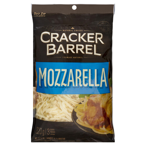 Cracker Barrel Shredded Cheese Mozzarella 320 g