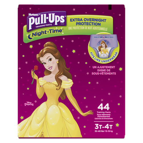 Huggies Pull-Ups Training Pants For Girls Night-Time 3T-4T 44 Count - Voilà  Online Groceries & Offers