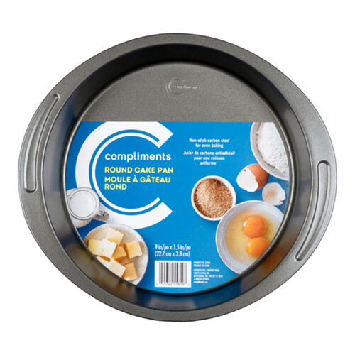 Compliments Round Cake Pan 9-Inch 1 Pack