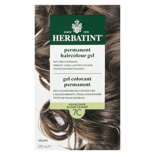 Herbatint Permanent Haircolour Gel 7C Ash Blonde 170 ml