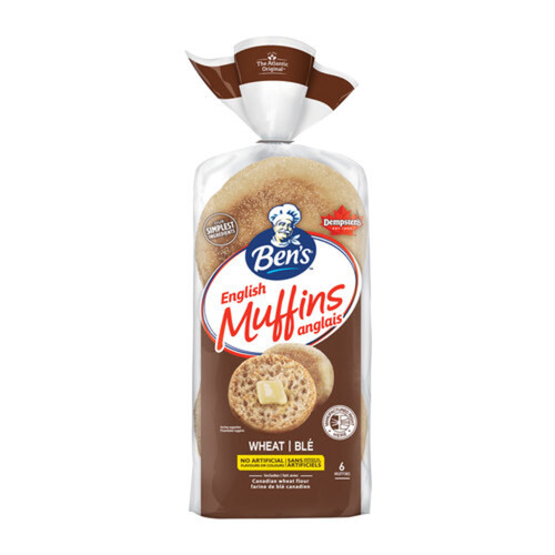 Bens Whole Wheat English Muffin 6 Count 340 g