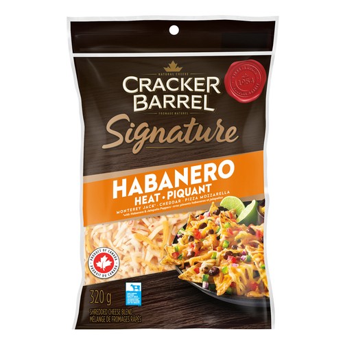 Cracker Barrel Shredded Cheese Habanero Heat 320 g