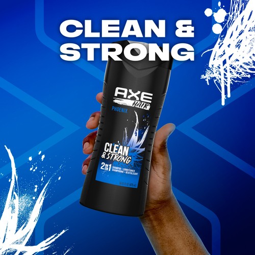 Axe 2-In-1 Shampoo And Conditioner Phoenix For Clean & Strong Hair 473 ml