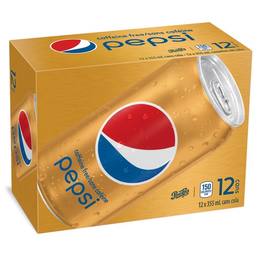 Pepsi Soft Drink Caffeine Free 12 x 355 ml (cans)