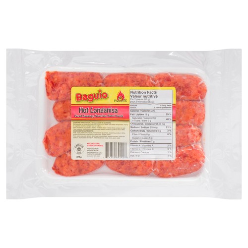 Baguio Cured Sausage Hot Longanisa 375 g