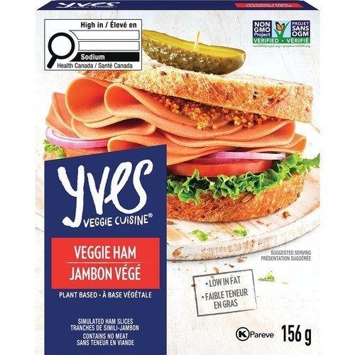 Yves Plant Based Deli Slices Veggie Ham 156 g