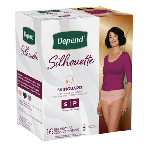 Depend Silhouette Incontinence Underwear Small Max Absorbency 16 Count