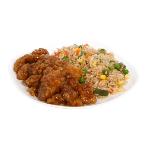 Honey Garlic Chicken With Fried Rice 