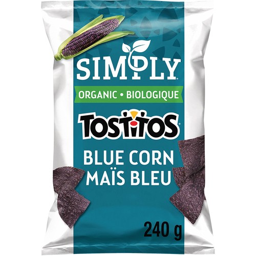 Simply Organic Tortilla Chips Tostitos Blue Corn 240 g