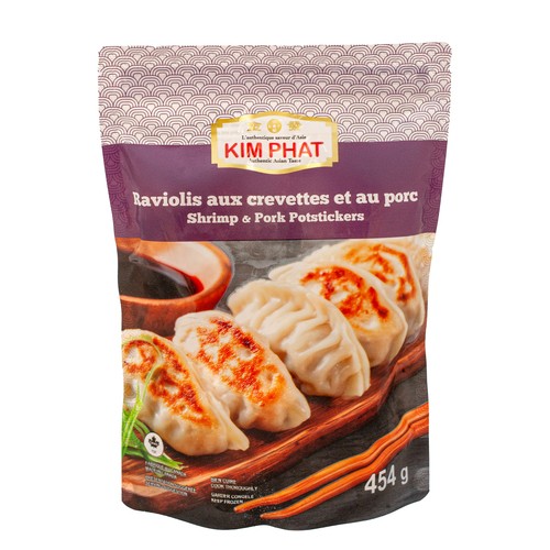 Kim Phat Frozen Potstickers Shrimp & Pork 454 g
