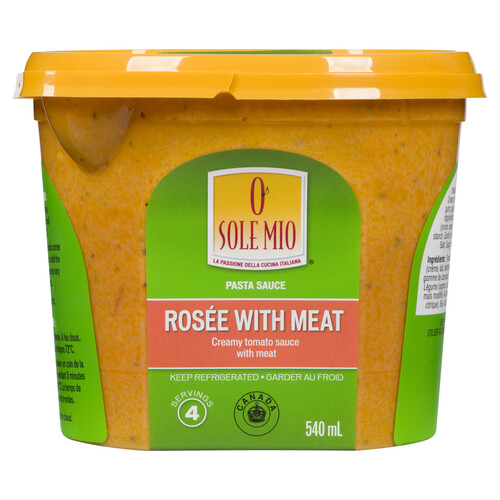 O'Sole Mio Pasta Sauce Rosee with Meat 540 ml