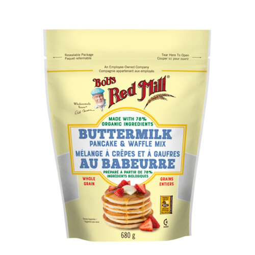 Bobs Red Mill Pancake Waffle Mix Buttermilk 680 g