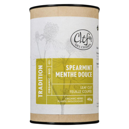 Clef Des Champs Organic Leaves Zips Spearmint Tradition 40 g