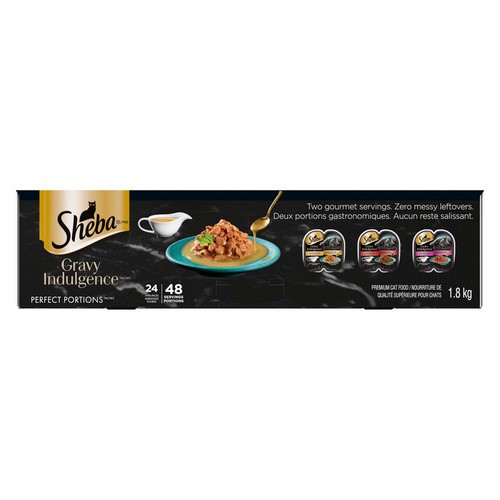 Sheba Perfect Portions Wet Cat Food Gravy Indulgence 1.8 kg