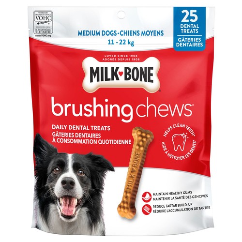 Milk-Bone Dog Treats Brushing Chews Medium Breed 25 Pack 557 g