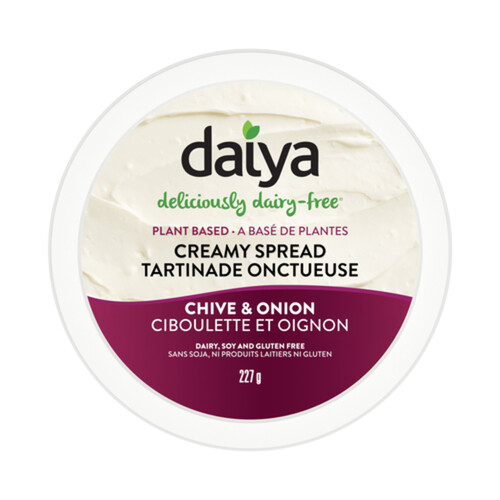 Daiya Dairy-Free Vegan Creamy Spread Chive And Onion 227 g