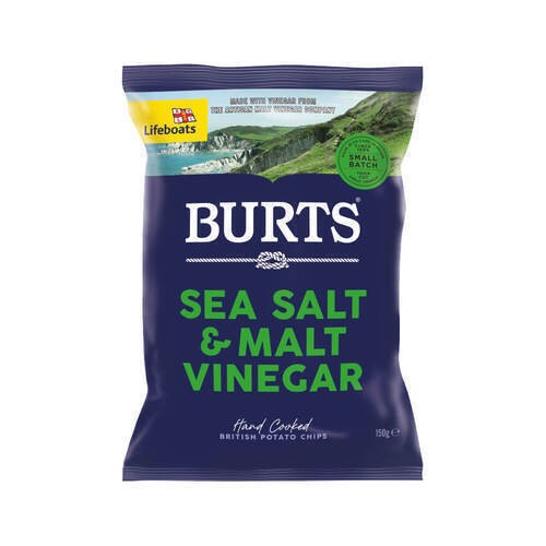 Burt's Crisps Sea Salt & Malt Vinegar 150 g
