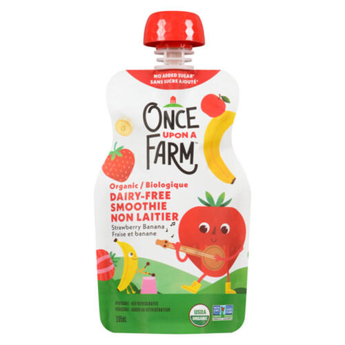 Once Upon A Farm Strawberry Banana Smoothie 105 ml