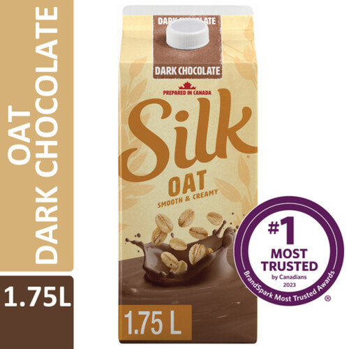 Silk Dairy-Free Plant Based Oat Beverage Dark Chocolate Flavour 1.75 L
